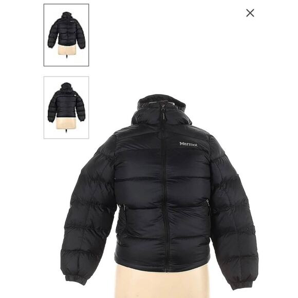 Marmot Black Down Puffer Jacket -XL - Picture 1 of 4